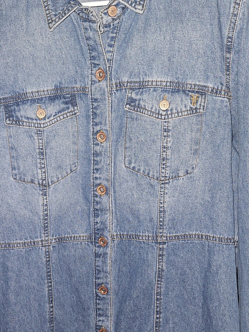 Frye Denim Dress 💙 XXL - Picture 9 of 9